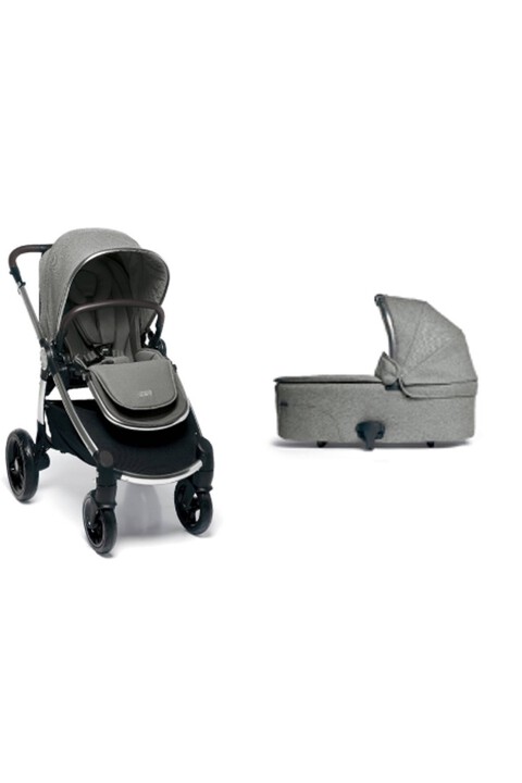 Ocarro Woven Grey Pushchair with Woven Grey Carrycot image number 1